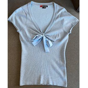 Hell Bunny Blue Sparkle Shimmy Shimmy Angette Top